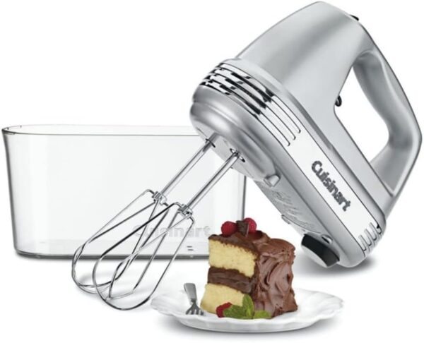 Cuisinart HM-90BCS Power Advantage Plus 9-Speed Handheld Mixer with Storage Case, Brushed Chrome - Image 5