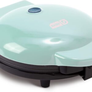 DASH 8” Express Electric Round Griddle for for Pancakes, Cookies, Burgers, Quesadillas, Eggs & other on the go Breakfast, Lunch & Snacks – Aqua