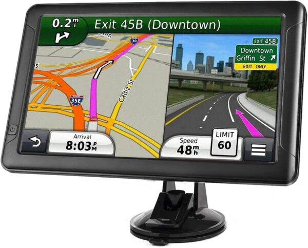 GPS Navigation for Truck RV Car, 9 INCH Latest 2024 Map (Free Lifetime Updates) Turn-by-Turn Voice and Lane Guidance, Speed and Red Light Warning - Image 2