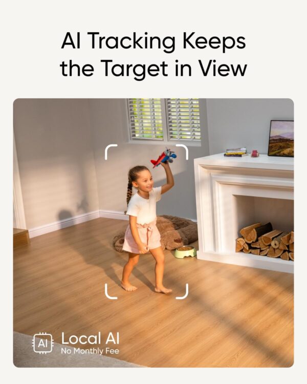 eufy Security Indoor Cam S350, Dual Cameras, 4K UHD Security Camera with 8× Zoom, 360° Camera, Baby Monitor, Pet Camera, Human/Pet Detection, AI Tracking, 2.4G/5G Wi-Fi, Plug in - Image 5