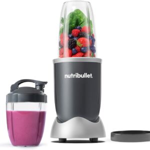 nutribullet Personal Blender for Shakes, Smoothies, Food Prep, and Frozen Blending, 24 Ounces, 600 Watt, Gray, (NBR-0601)