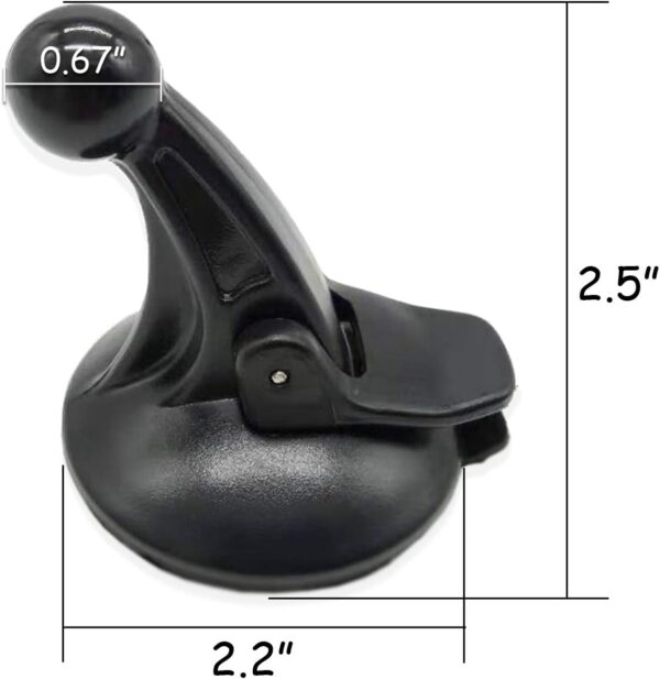 TIHOOD 2PCS GPS Windshield Mount Holder for Garmin Nuvi Suction Cup Car Windscreen - Image 6