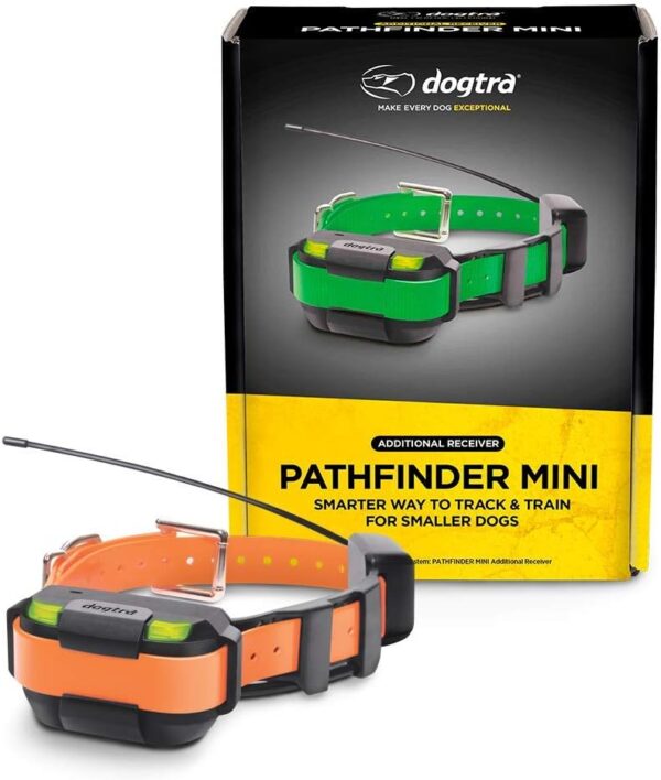 Dogtra Pathfinder Mini Additional Receiver in Orange 4-Mile 21-Dog Expandable Waterproof Smartphone GPS Tracking & Training Mini E-Collar - Image 2