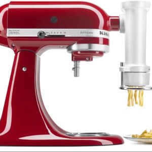 KitchenAid KSMPEXTA Gourmet Pasta Press Attachment with 6 Interchangeable Pasta Plates, White