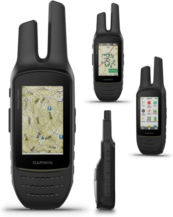 Wearable4U - Garmin Rino 750t Two-Way Radio Navigator with Topo Mapping with E-Bank Bundle - Image 3