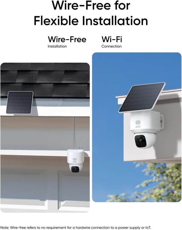 eufy SoloCam E30, Solar Powered, 360° Pan, AI Tracking, 2K Clarity, Security Cameras Wireless Outdoor, eufy Security Camera, Outdoor Camera, HomeBase S380 Compatible No Monthly Fee only support 2.4Ghz - Image 7