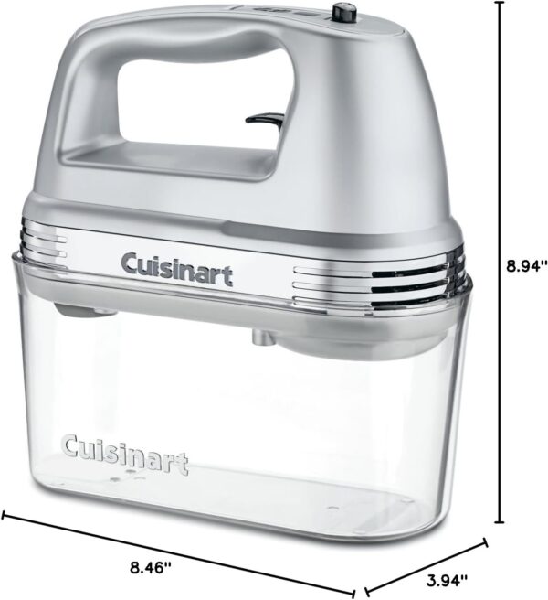 Cuisinart HM-90BCS Power Advantage Plus 9-Speed Handheld Mixer with Storage Case, Brushed Chrome - Image 6