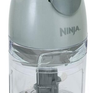 Ninja QB900B Master Prep Food Processor Blender with 48 oz Pitcher & 16 oz Chopping Bowl, Perfect for Frozen Blending & Chopping, 400 Watts, Dishwasher Safe, Countertop, Grey