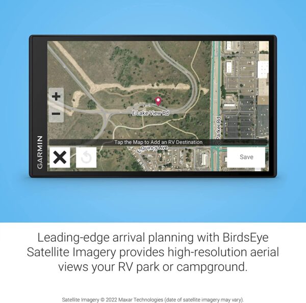 Garmin RV 795 RV Navigator GPS Portable Navigator for RVs with Touchscreen Display, Preloaded Maps with 8GB MicroSD Card, 6Ave Travel Bundle & Cleaning Kit - Image 7