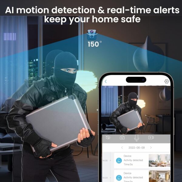 Hidden Camera | Spy camera, Improved 2K WiFi Mini Camera, Real-Time View,100 Days Battery Life, Cloud & SD Storage, Clear Night Vision, AI Motion Detection, Security Wireless Camera Nanny Cam - Image 6