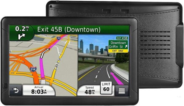 GPS Navigation for Truck RV Car, 9 INCH Latest 2024 Map (Free Lifetime Updates) Turn-by-Turn Voice and Lane Guidance, Speed and Red Light Warning - Image 3