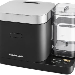 KitchenAid Grain and Rice Cooker 8 Cup with Automatically Sensing Integrated Scale + Water Tank, KGC3155BM