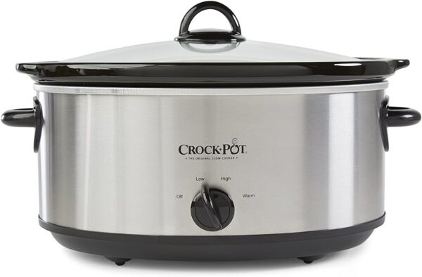 Crock-Pot 7 Quart Oval Manual Slow Cooker, Stainless Steel (SCV700-S-BR), Versatile Cookware for Large Families or Entertaining - Image 8