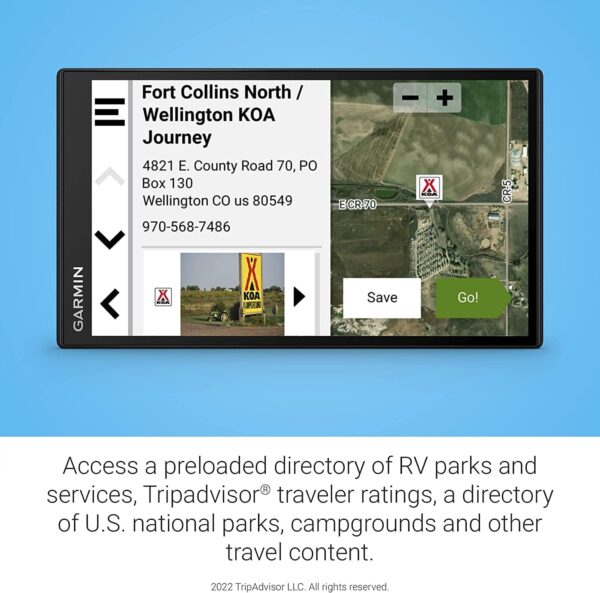 Garmin RV 795 RV Navigator GPS Portable Navigator for RVs with Touchscreen Display, Preloaded Maps with 8GB MicroSD Card, 6Ave Travel Bundle & Cleaning Kit - Image 8