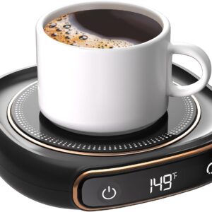 Coffee Mug Warmer, Cup Warmer for Desk with Auto Shut Off, 3 Temp Settings, Mug Warmer for Coffee, Beverage, Milk, Tea, Coffee Warmer Plate in Your Home & Office, Gift (No Cup)