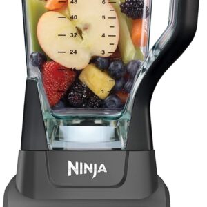 Ninja BL610 Professional 72 Oz Countertop 1000-Watt Base and Total Crushing Technology for-Smoothies, Ice and Frozen Fruit, Black, Blender + Pitcher