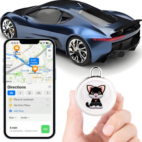 GPS Tracker for Vehicles,Car GPS Tracker Portable Real Time GPS Tracking Device,Full Global Coverage Location Tracker for Car,Kids,Dogs.No Subscription Required/No Monthly Fee/No SIM Card Required - Image 2