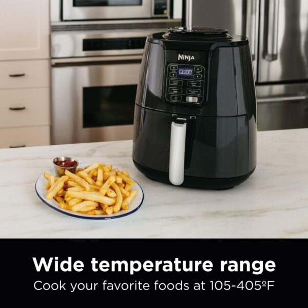 Ninja Air Fryer, Roast, Bake, Air Fry, Roast, Broil, Reheats, & Dehydrates, 4-in-1, Fries, Frozen Food, Veggies, and Juicy Meat, Less Oil, Easy Meals, Healthy Meals, Compact, 4 QT, Grey, AF101 - Image 5