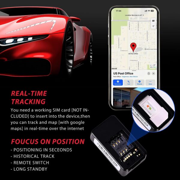 Mini GPS Tracker for Vehicles No Monthly Fee - Real-time Wireless Hidden GPS Trackers Device for Car with Smart Phone app - Image 4