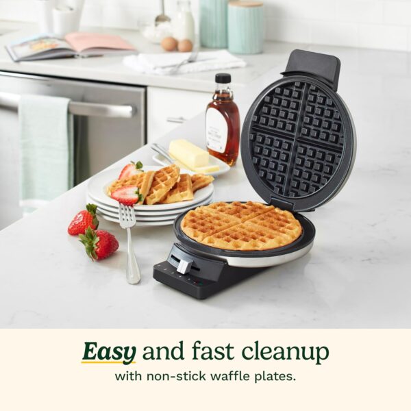 Cuisinart WMR-CAP2 Round Classic Waffle Maker, Brushed Stainless,Silver - Image 3