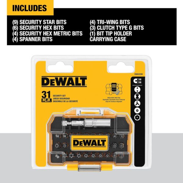 DEWALT DWAX200 Security Screwdriving Set, 31-Piece - Image 3