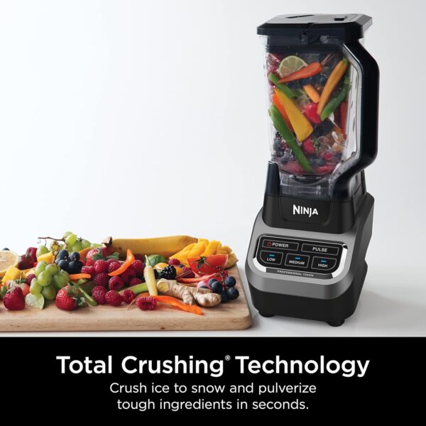 Ninja BL610 Professional 72 Oz Countertop 1000-Watt Base and Total Crushing Technology for-Smoothies, Ice and Frozen Fruit, Black, Blender + Pitcher - Image 3