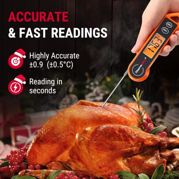 ThermoPro TP19H Digital Meat Thermometer for Cooking with Ambidextrous Backlit and Motion Sensing Kitchen Cooking Food Thermometer for BBQ Grill Smoker Oil Fry Candy Instant Read Thermometer - Image 6