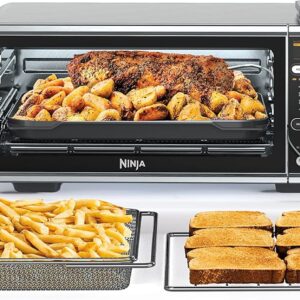 Ninja, Toaster Oven, Air Fryer, Thermometer, Toaster Oven Air Fryer Combo, Stainless Steel, Quick meals, Fries, Frozen Food, Air Fry, Dehydrate, Reheat, 13-in-1,Less Oil, Flip Away Oven, Foodi, SP351